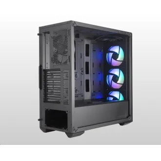 Cooler Master tok MasterBox MB520 ARGB, E-ATX, átlátszó oldalak, 3x 120mm ARGB ventilátor, 1x 120mm ventilátor, Fekete Cooler Master tok MasterBox MB520 ARGB, E-ATX, átlátszó oldalak, 3x 120mm ARGB ventilátor, 1x 120mm ventilátor, Fekete