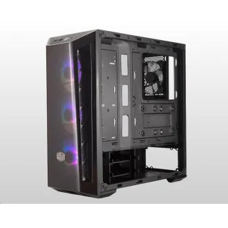Cooler Master tok MasterBox MB520 ARGB, E-ATX, átlátszó oldalak, 3x 120mm ARGB ventilátor, 1x 120mm ventilátor, Fekete Cooler Master tok MasterBox MB520 ARGB, E-ATX, átlátszó oldalak, 3x 120mm ARGB ventilátor, 1x 120mm ventilátor, Fekete