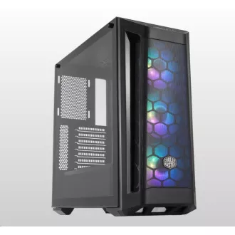 Cooler Master tok MasterBox MB511 aRGB, E-ATX, Mid Tower, fekete, tápegység nélkül Cooler Master tok MasterBox MB511 aRGB, E-ATX, Mid Tower, fekete, tápegység nélkül