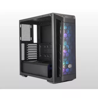 Cooler Master tok MasterBox MB511 aRGB, E-ATX, Mid Tower, fekete, tápegység nélkül Cooler Master tok MasterBox MB511 aRGB, E-ATX, Mid Tower, fekete, tápegység nélkül