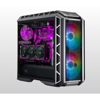 Cooler Master tok MasterCase H500P Mesh ARGB, E-ATX, Mid Tower, szürke, tápegység nélkül Cooler Master tok MasterCase H500P Mesh ARGB, E-ATX, Mid Tower, szürke, tápegység nélkül