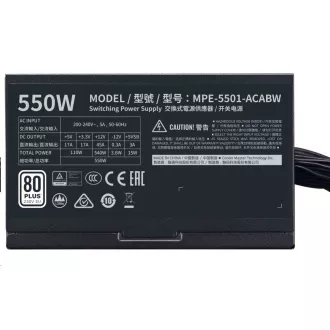 Cooler Master MWE White 550W V2, 120 mm, 80