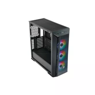 Cooler Master tok MasterBox 520 Mesh, ATX, átlátszó oldalfal, 3x 120mm ARGB ventilátor, ARGB hub, Fekete
