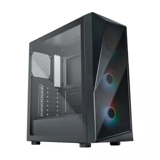 Cooler Master ház CMP 520, ATX, átlátszó oldalfal, 3x 120mm ARGB ventilátor, Fekete Cooler Master ház CMP 520, ATX, átlátszó oldalfal, 3x 120mm ARGB ventilátor, Fekete