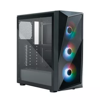 Cooler Master ház CMP 520, ATX, átlátszó oldalfal, 3x 120mm ARGB ventilátor, Fekete Cooler Master ház CMP 520, ATX, átlátszó oldalfal, 3x 120mm ARGB ventilátor, Fekete