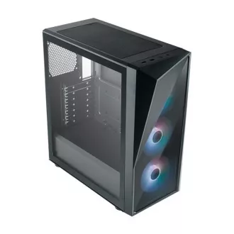 Cooler Master ház CMP 520, ATX, átlátszó oldalfal, 3x 120mm ARGB ventilátor, Fekete Cooler Master ház CMP 520, ATX, átlátszó oldalfal, 3x 120mm ARGB ventilátor, Fekete