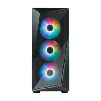 Cooler Master ház CMP 520, ATX, átlátszó oldalfal, 3x 120mm ARGB ventilátor, Fekete Cooler Master ház CMP 520, ATX, átlátszó oldalfal, 3x 120mm ARGB ventilátor, Fekete