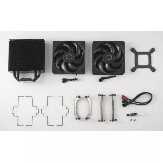 Cooler Master hűtő Hyper 212 Black X Duo, 120mm, LGA1851, AM5, fekete, fekete Cooler Master hűtő Hyper 212 Black X Duo, 120mm, LGA1851, AM5, fekete, fekete