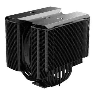 Cooler Master MasterAir MA824 Stealth, 135mm, 120mm, LGA1851, AM5, fekete, fekete Cooler Master MasterAir MA824 Stealth, 135mm, 120mm, LGA1851, AM5, fekete, fekete