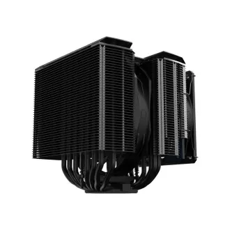 Cooler Master MasterAir MA824 Stealth, 135mm, 120mm, LGA1851, AM5, fekete, fekete Cooler Master MasterAir MA824 Stealth, 135mm, 120mm, LGA1851, AM5, fekete, fekete