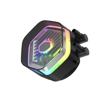 Cooler Master vízhűtő MasterLiquid 360 Atmos ARGB, 3x120mm, LGA1851, AM5, fekete, fekete