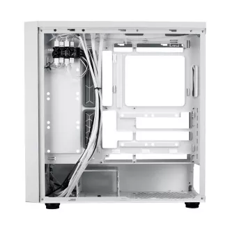 Cooler Master ház MasterBox 600, ATX, átlátszó oldallap, 3x 140mm ARGB ventilátor, 1x 120mm ARGB ventilátor, ARGB hub, fehér