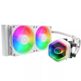 Cooler Master vízhűtő MasterLiquid 240 Core II, 2x240mm, LGA1851, AM5, fehér