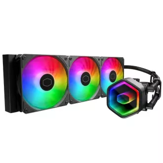 Cooler Master vízhűtő MasterLiquid 360 Core II, 3x120mm, LGA1851, AM5, fekete, fekete