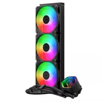 Cooler Master vízhűtő MasterLiquid 360 Core II, 3x120mm, LGA1851, AM5, fekete, fekete