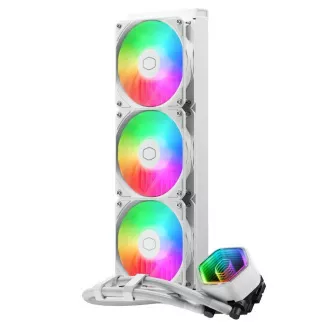 Cooler Master vízhűtő MasterLiquid 360 Core II, 3x120mm, LGA1851, AM5, fehér