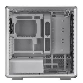 Cooler Master tok MasterFrame 600, átlátszó oldallap, ATX, 3x 140mm ARGB ventilátor, 1x 120mm ARGB ventilátor, ARGB hub, ezüst színű