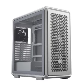 Cooler Master tok MasterFrame 600, átlátszó oldallap, ATX, 3x 140mm ARGB ventilátor, 1x 120mm ARGB ventilátor, ARGB hub, ezüst színű