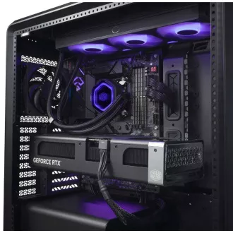 Cooler Master tok MasterFrame 600 Black, átlátszó oldallap, ATX, 3x 140mm ventilátor, 1x 120mm ventilátor, Fekete