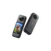 Insta360 X4 akciókamera, 8K/30 fps, 4K/max. 100 fps, 6 tengelyes giroszkóp, 360°-os nézet, aktív HDR, vízálló