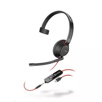 Poly Blackwire 5210 fejhallgató, 3,5 mm-es jack USB-C/A adapter, mono (ömlesztve) Poly Blackwire 5210 fejhallgató, 3,5 mm-es jack USB-C/A adapter, mono (ömlesztve)