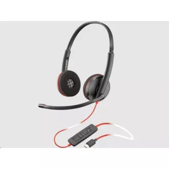 Poly Blackwire 3220 fejhallgató, USB-C/A adapter, sztereó (ömlesztve) Poly Blackwire 3220 fejhallgató, USB-C/A adapter, sztereó (ömlesztve)