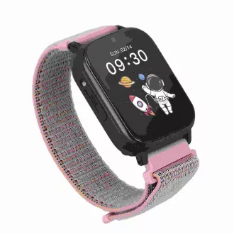 Garett Smartwatch Kids Tech 4G rózsaszín tépőzáras okosóra