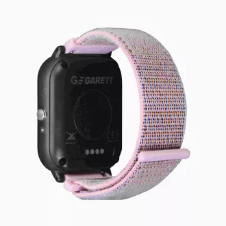 Garett Smartwatch Kids Tech 4G rózsaszín tépőzáras okosóra