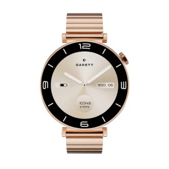 Garett Smartwatch Rózsa arany, tömör acél Garett Smartwatch Rózsa arany, tömör acél