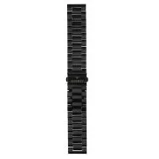 Garett univerzális szíj 22 mm, fekete fém, tömör típus