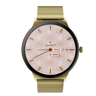 Garett Smartwatch Verona 2 arany SOLID acél Garett Smartwatch Verona 2 arany SOLID acél