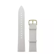 Garett univerzális szíj 20 mm, fehér, arany kapoccsal, bőr