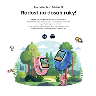 Garett Smartwatch Kids Vibe AI 4G kék Garett Smartwatch Kids Vibe AI 4G kék