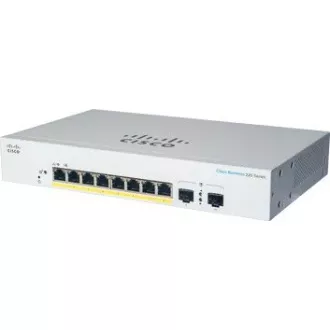 Cisco CBS220-8FP-E-2G switch (8xGbE, 2xSFP, 8xPoE , 130W, ventilátor nélküli) - REFRESH Cisco CBS220-8FP-E-2G switch (8xGbE, 2xSFP, 8xPoE , 130W, ventilátor nélküli) - REFRESH
