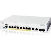 Cisco Catalyst switch C1200-8FP-2G (8xGbE, 2xGbE/SFP combo, 8xPoE , 120W, ventilátor nélküli)