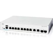 Cisco Catalyst C1300-8T-E-2G switch (8xGbE, 2xGbE/SFP combo, ventilátor nélküli)