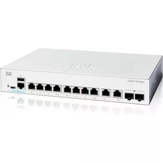 Cisco Catalyst C1300-8T-E-2G switch (8xGbE, 2xGbE/SFP combo, ventilátor nélküli)
