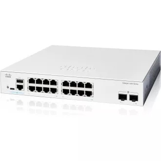 Cisco Catalyst C1300-16T-2G switch (16xGbE, 2xSFP, ventilátor nélküli) Cisco Catalyst C1300-16T-2G switch (16xGbE, 2xSFP, ventilátor nélküli)