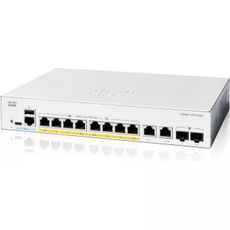 Cisco Catalyst switch C1300-8P-E-2G (8xGbE, 2xGbE/SFP combo, 8xPoE , 60W, ventilátor nélküli) Cisco Catalyst switch C1300-8P-E-2G (8xGbE, 2xGbE/SFP combo, 8xPoE , 60W, ventilátor nélküli)
