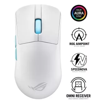 ASUS egér ROG Harpe Ace Ace Aim Lab Edition, Bluetooth, fehér
