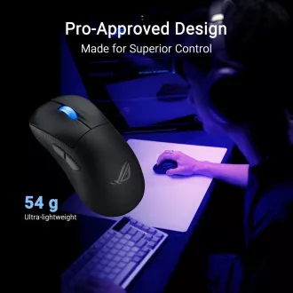 ASUS egér ROG Keris II Ace, vezeték nélküli játék egér, fekete