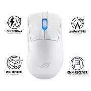 ASUS egér ROG Keris II Ace, vezeték nélküli játék egér, fehér