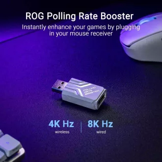 ASUS egér ROG Keris II Ace, vezeték nélküli játék egér, fehér