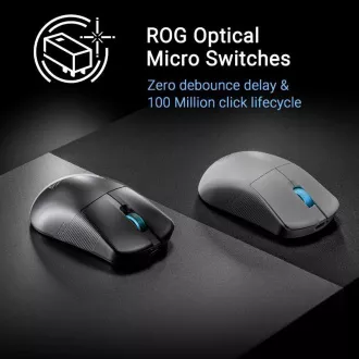 ASUS Gaming egér ROG Harpe Ace Mini, vezeték nélküli BT, RF 2.4GHz, fekete