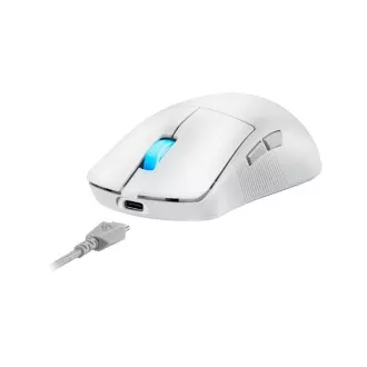 ASUS Gaming egér ROG Harpe Ace Mini, vezeték nélküli BT, RF 2.4GHz, fehér