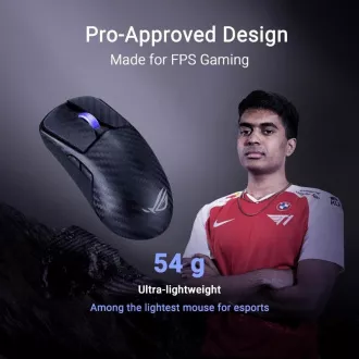 ASUS Gaming egér ROG Harpe Ace Extreme, vezeték nélküli BT, RF 2.4GHz, fekete