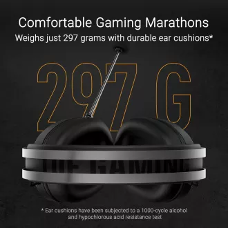 ASUS Headset TUF Gaming H1 GEN II, Vezetékes játék headset, Fekete
