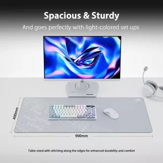 ASUS egéralátét ROG Scabbard II Arctic Gray XXL, textil ASUS egéralátét ROG Scabbard II Arctic Gray XXL, textil