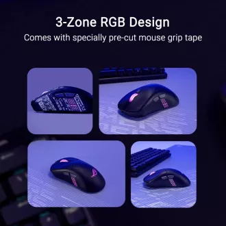 ASUS egér ROG Keris II Origin, vezeték nélküli játék egér, fekete