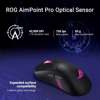 ASUS egér ROG Keris II Origin, vezeték nélküli játék egér, fekete